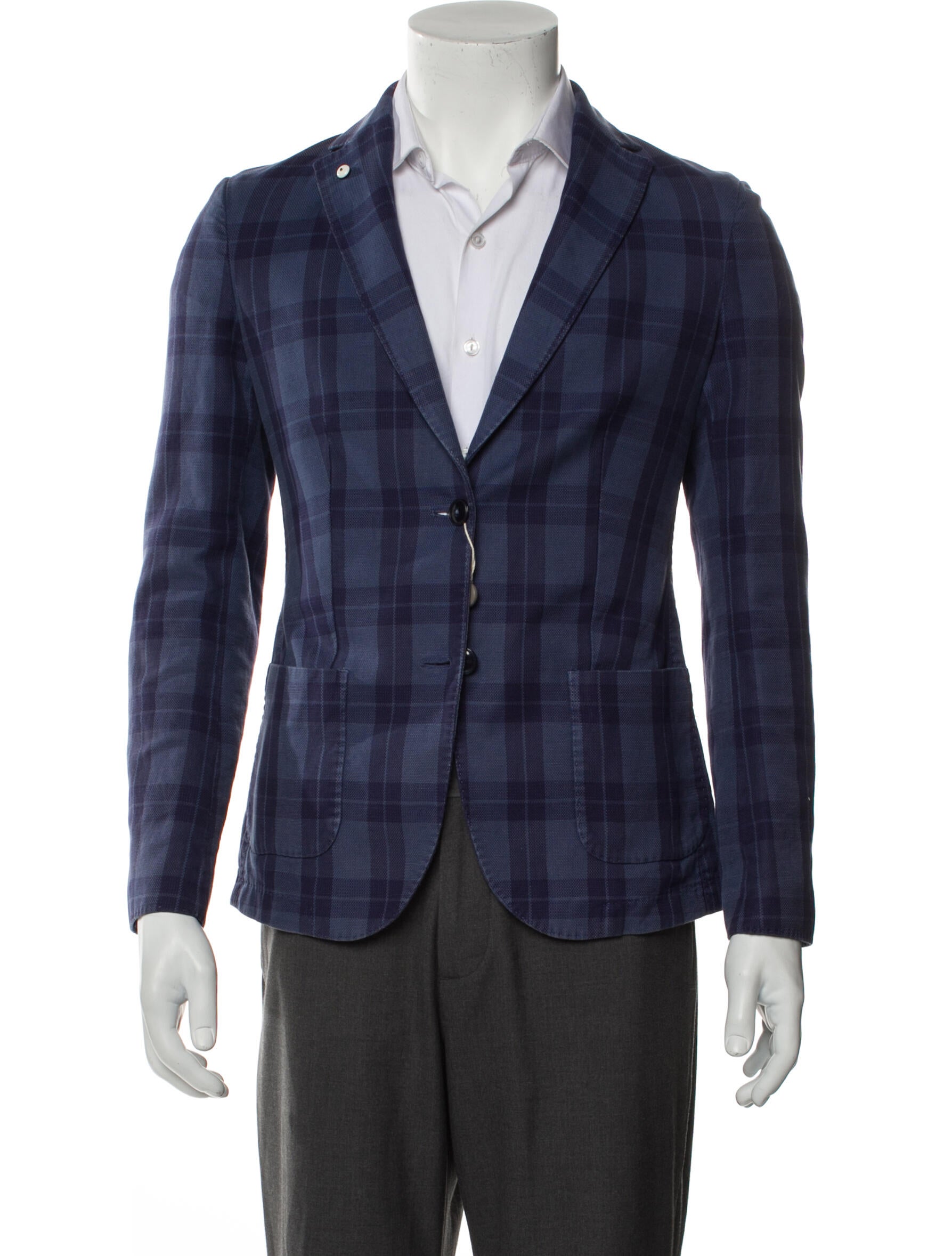 L.B.M. 1911 Plaid Print Blazer