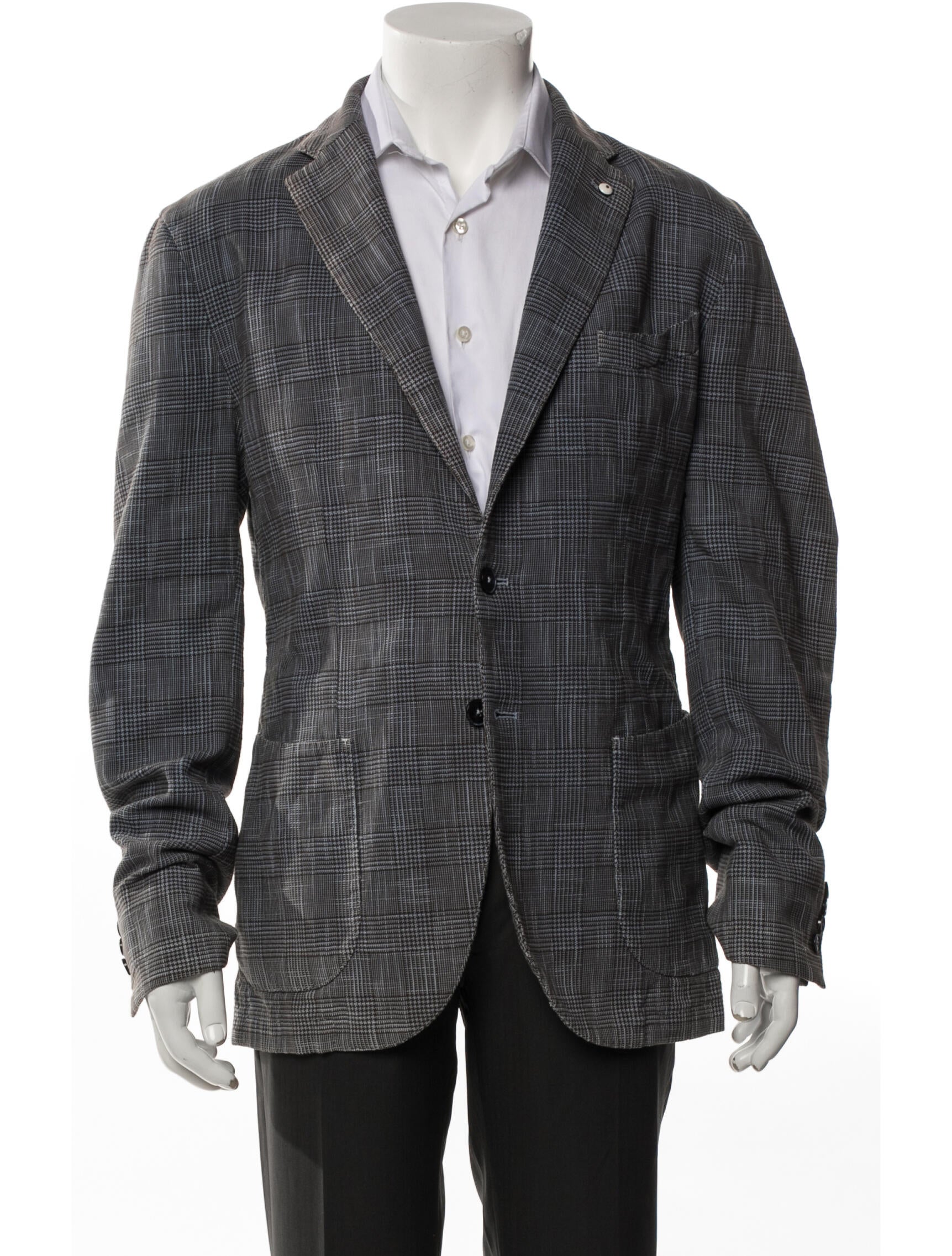 L.B.M. 1911 Plaid Print Blazer