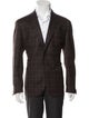 L.B.M. 1911 Wool Plaid Print Blazer