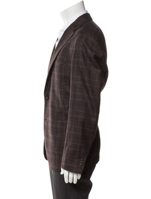 L.B.M. 1911 Wool Plaid Print Blazer