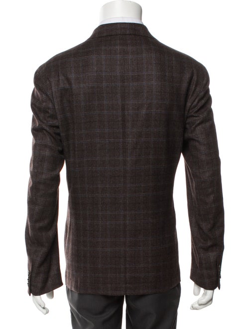L.B.M. 1911 Wool Plaid Print Blazer