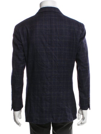 L.B.M. 1911 Wool Plaid Print Jacket