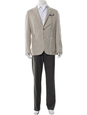 L.B.M. 1911 Plaid Print Blazer