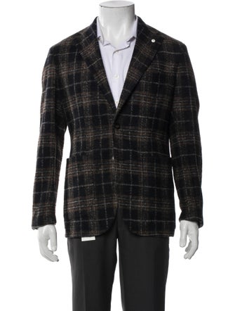 L.B.M. 1911 Plaid Print Peacoat