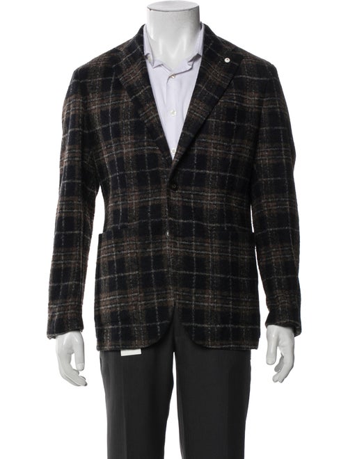 L.B.M. 1911 Plaid Print Peacoat