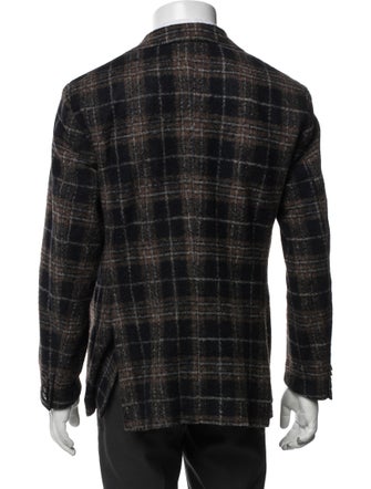 L.B.M. 1911 Plaid Print Peacoat