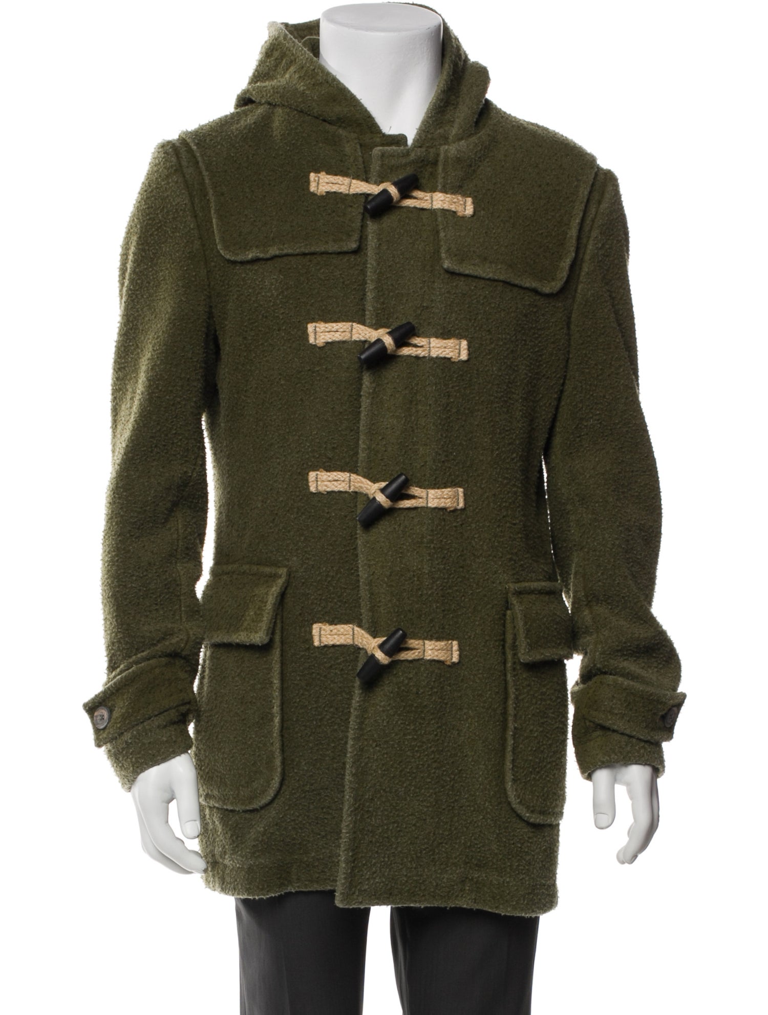 L.B.M. 1911 Wool Plaid Print Utility Jacket