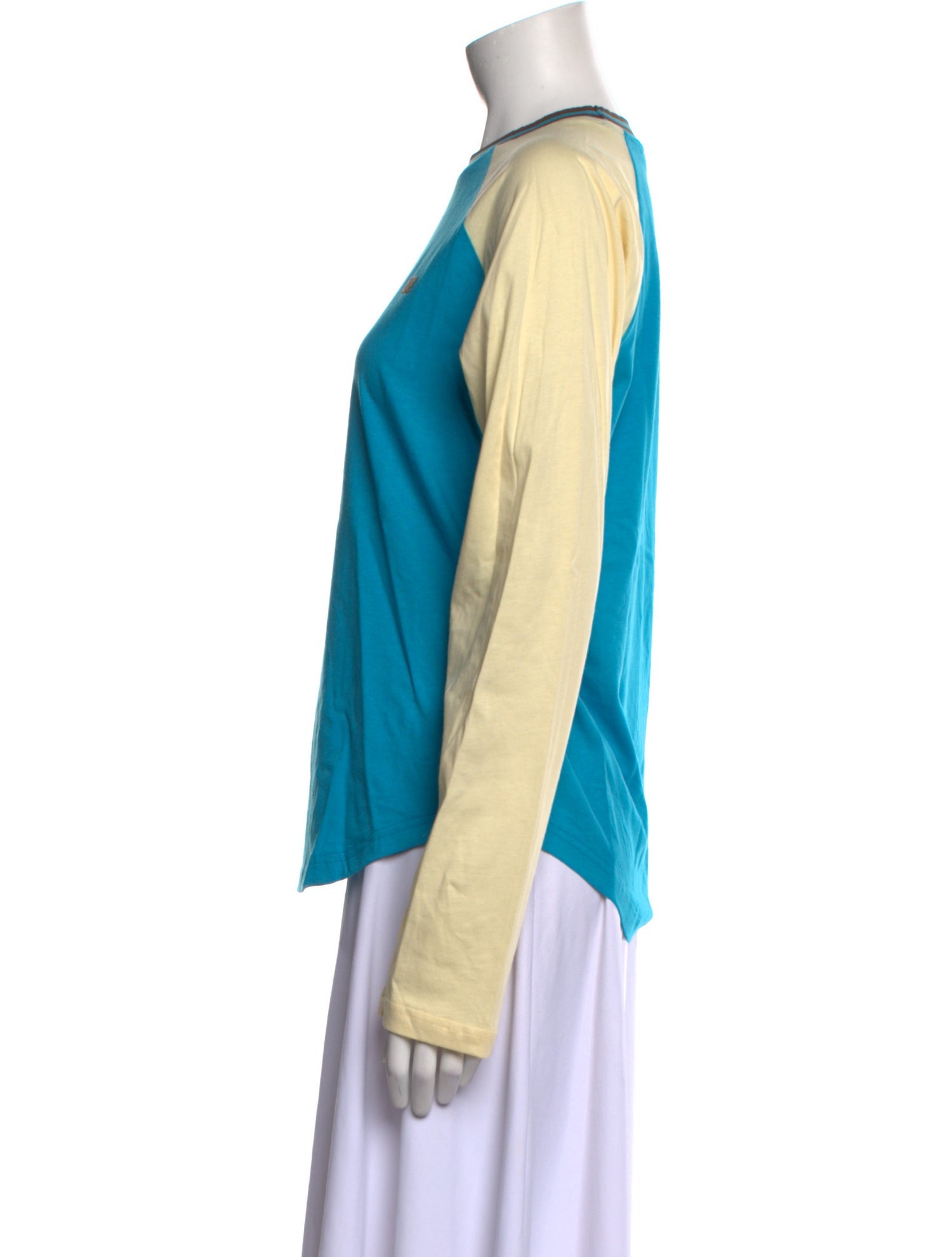 Wales Bonner Colorblock Pattern Mock Neck Sweatshirt w/ Tags