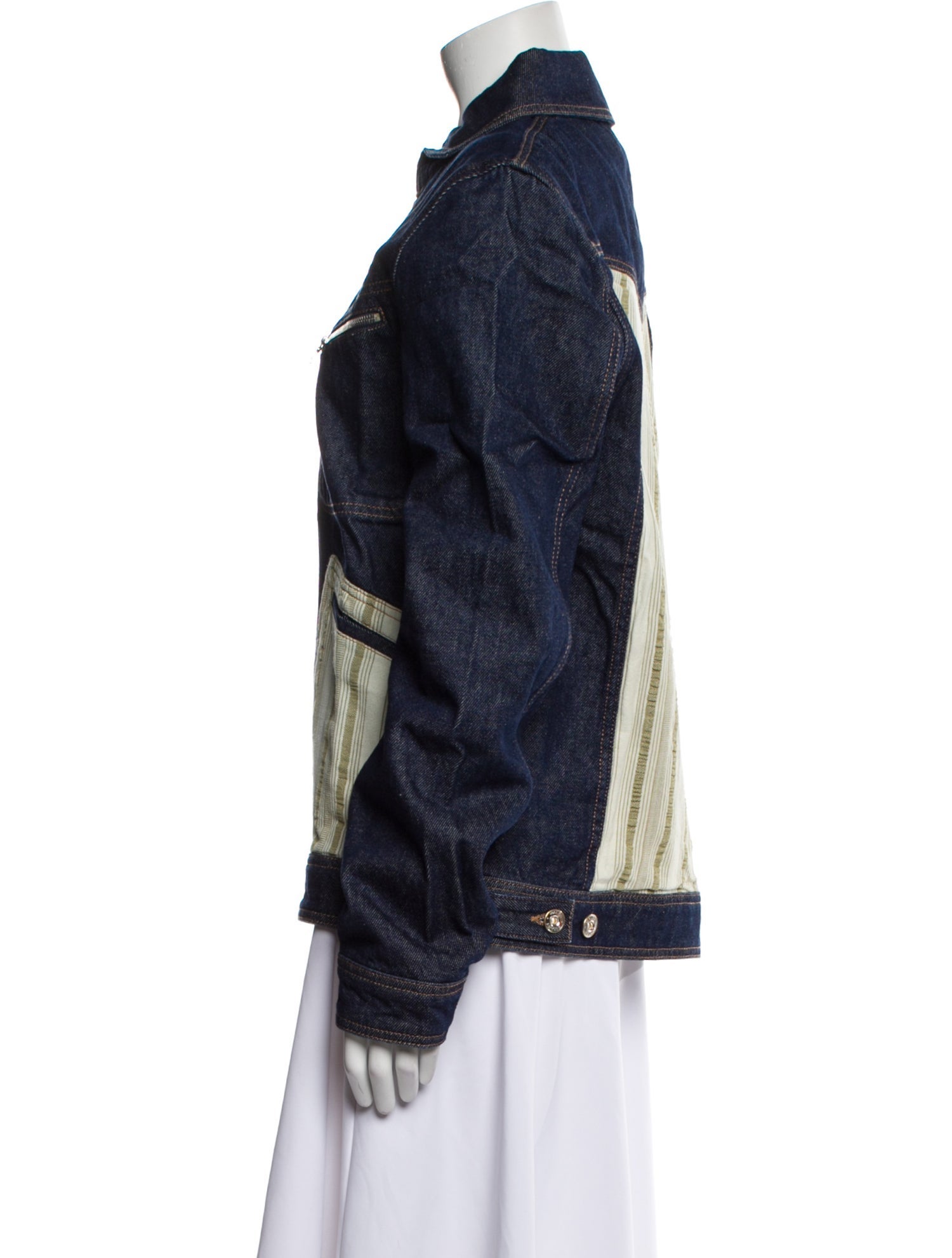 Wales Bonner Striped Denim Jacket w/ Tags