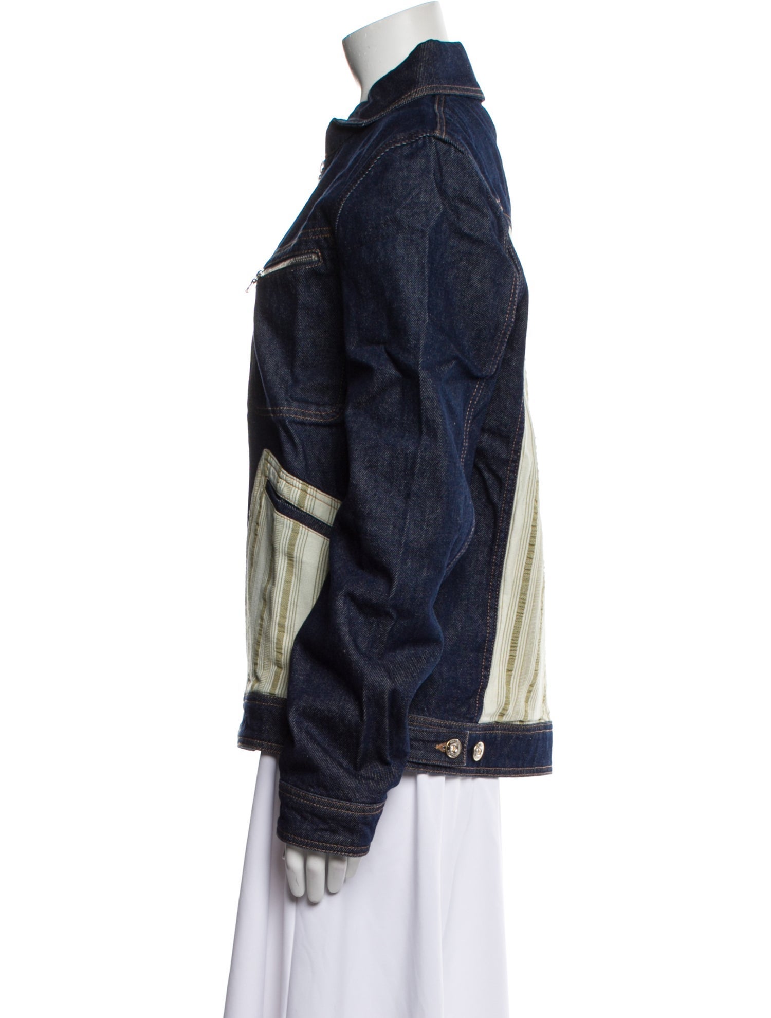 Wales Bonner Striped Denim Jacket w/ Tags