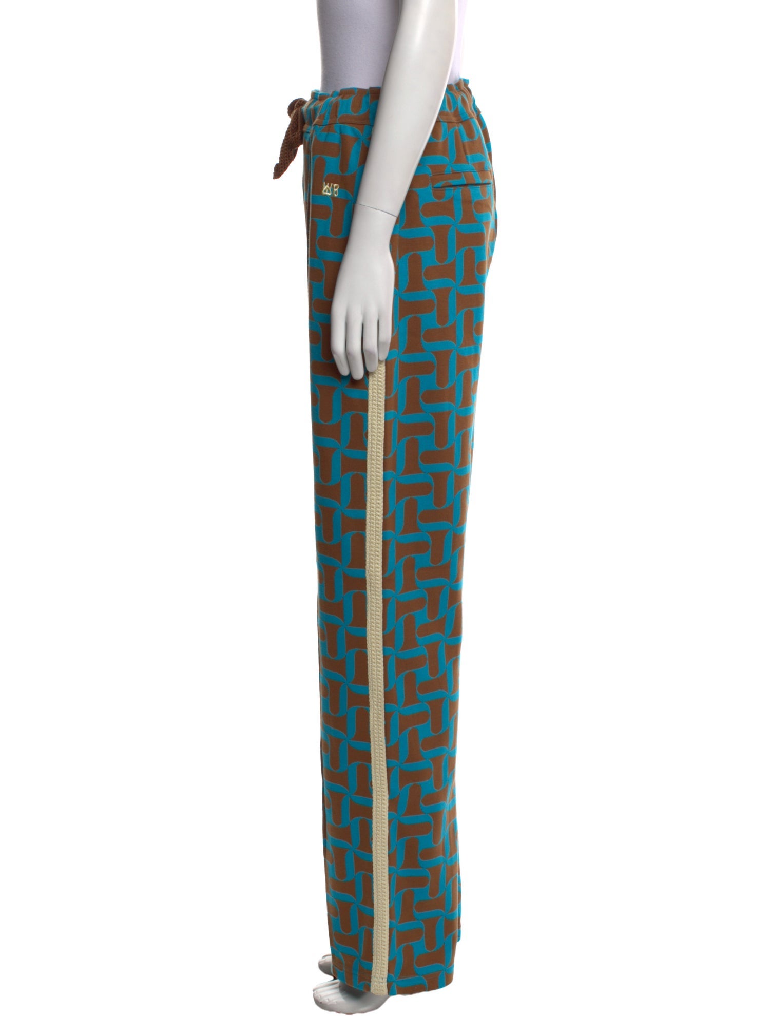 Wales Bonner Printed Wide Leg Pants w/ Tags