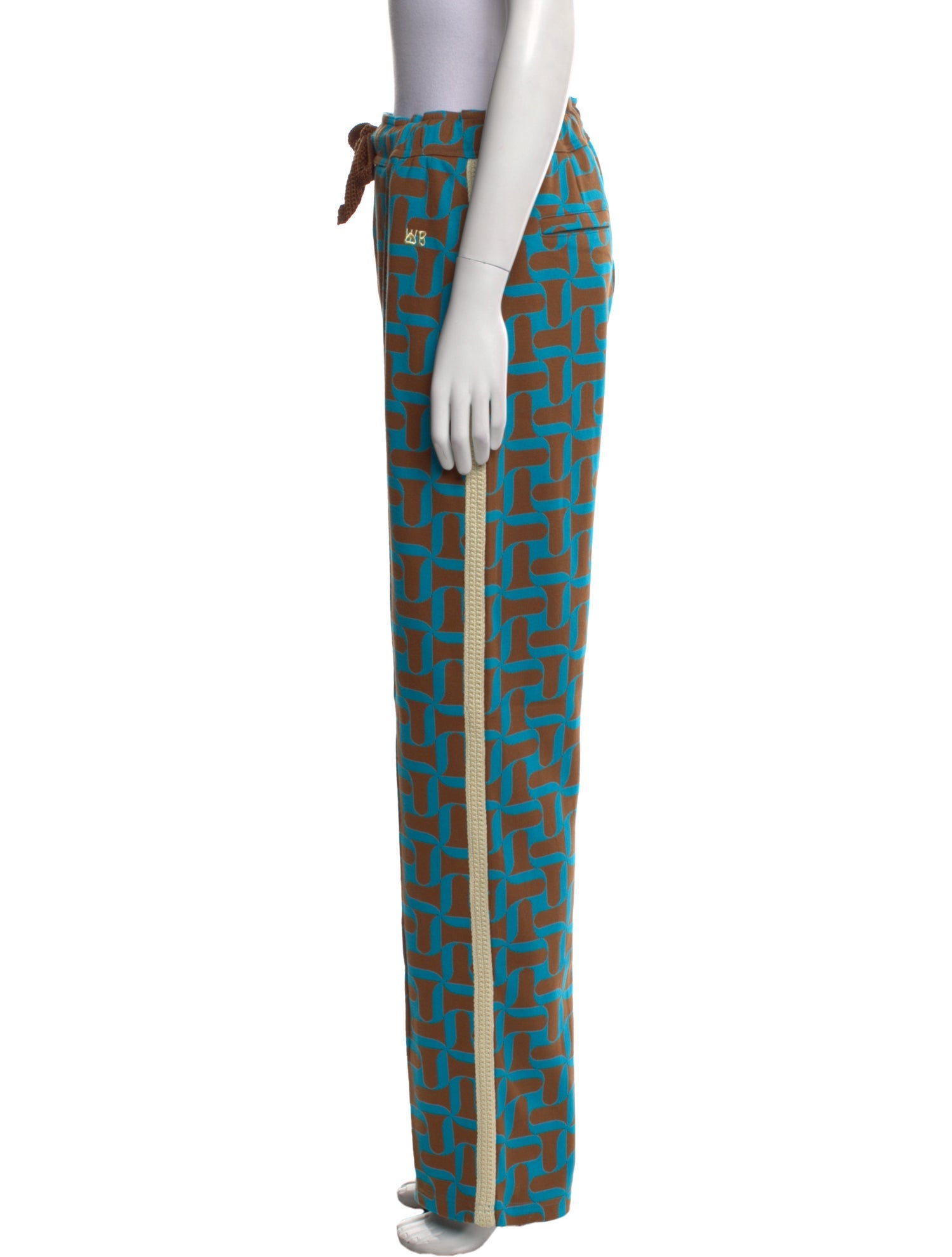 Wales Bonner Printed Wide Leg Pants w/ Tags