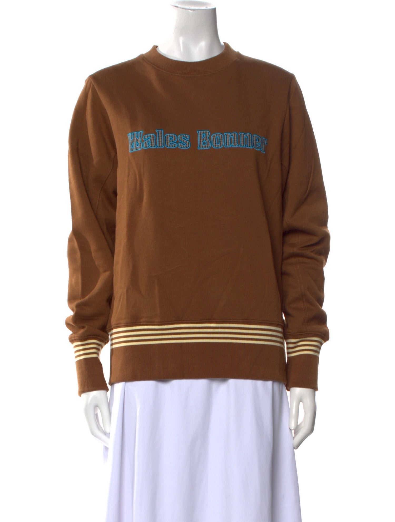 Wales Bonner Graphic Print Crew Neck Sweatshirt w/ Tags