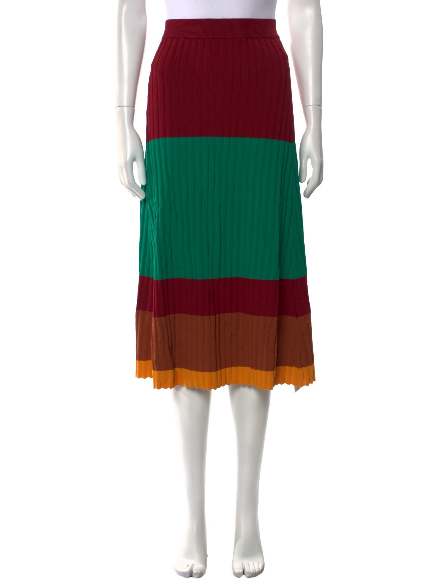 Wales Bonner Striped Midi Length Skirt w/ Tags
