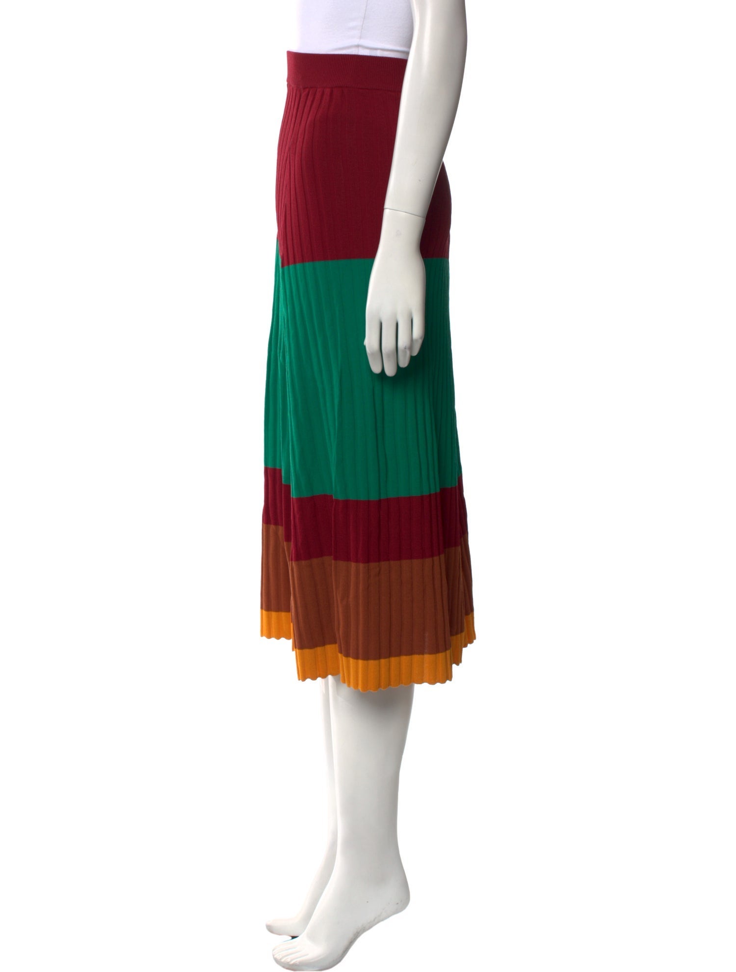 Wales Bonner Striped Midi Length Skirt w/ Tags