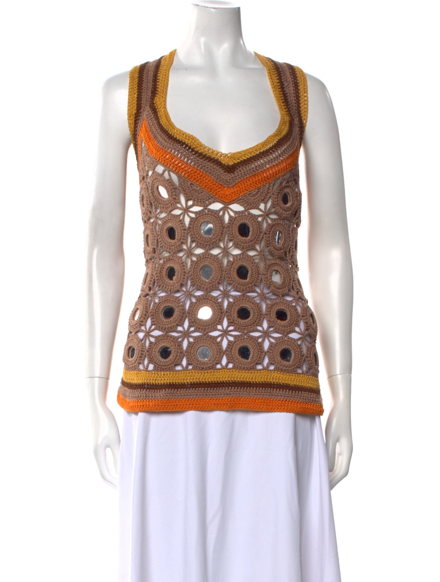 Wales Bonner Printed Cowl Neck Top w/ Tags