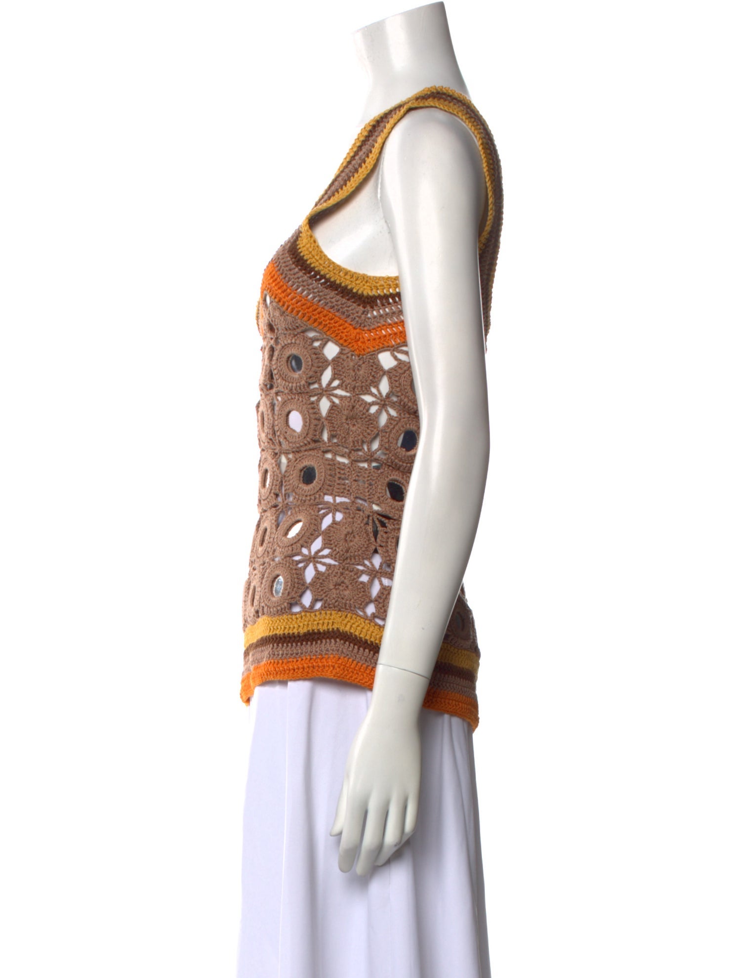 Wales Bonner Printed V-Neck Top w/ Tags