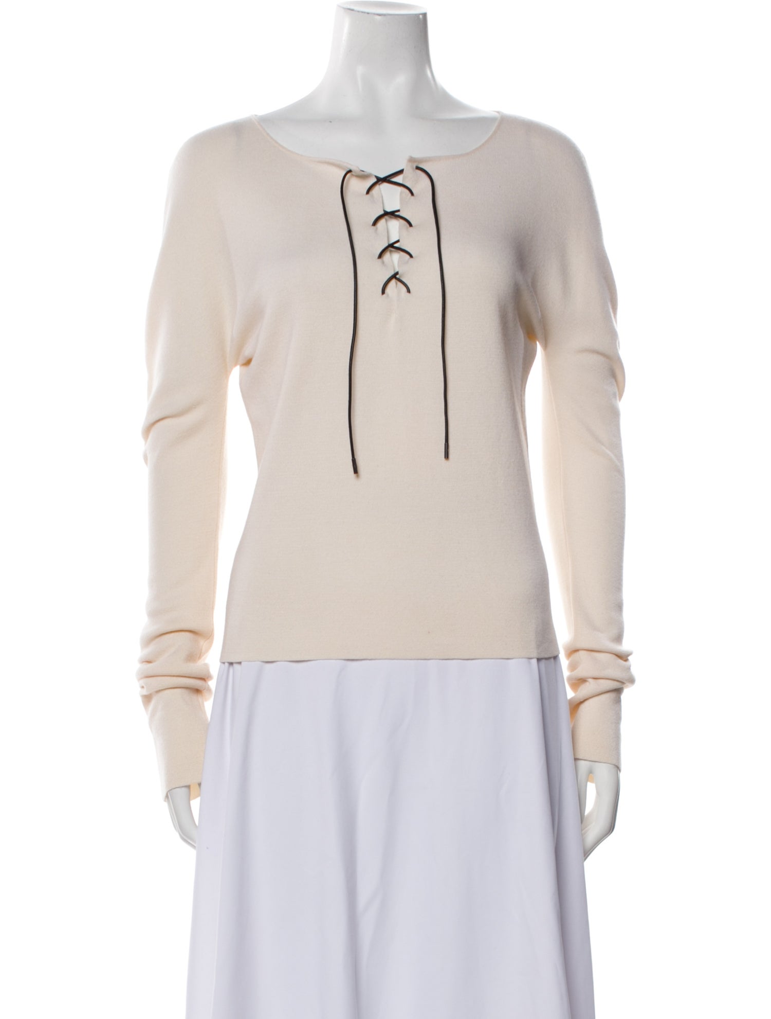 Wales Bonner Scoop Neck Long Sleeve Top w/ Tags