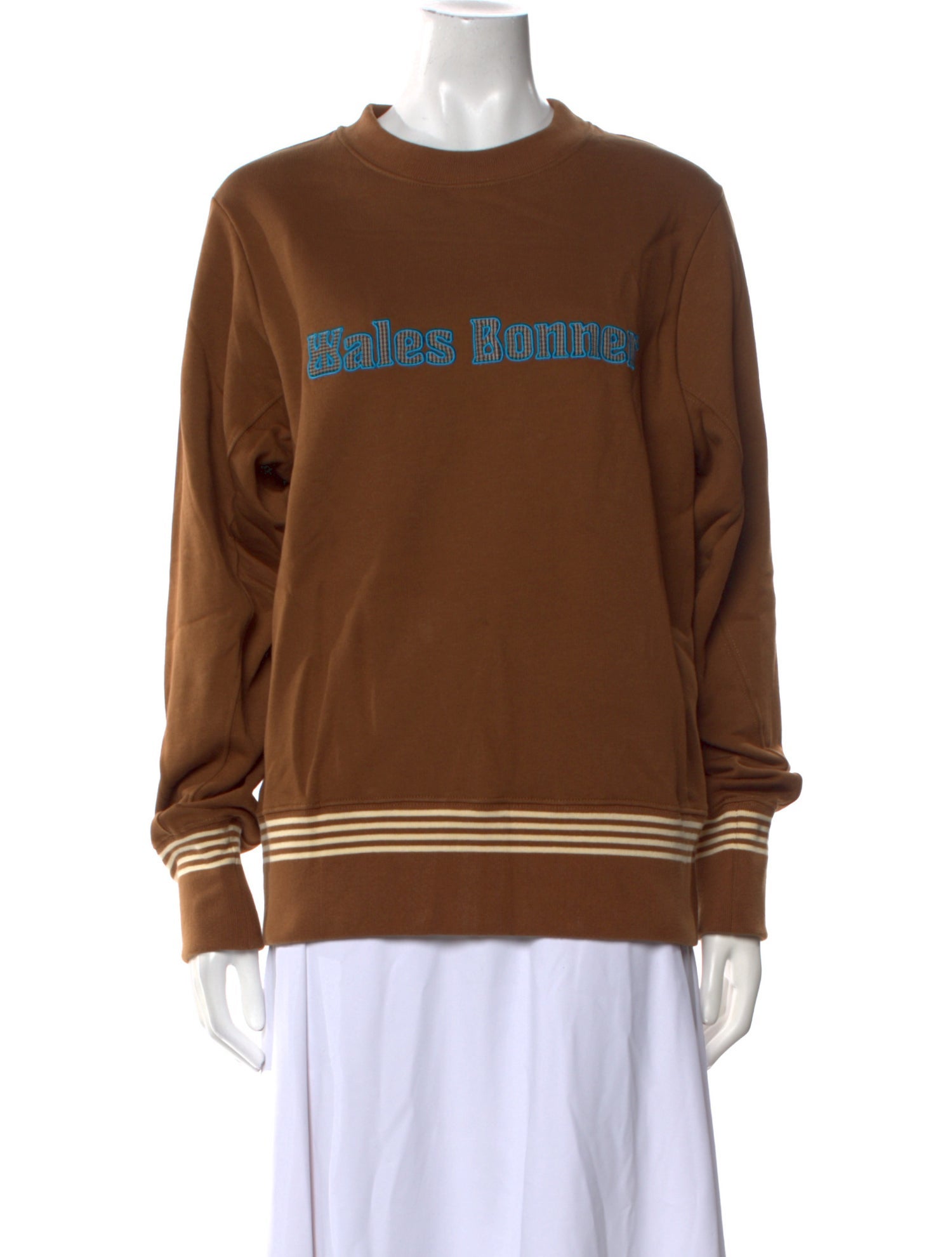 Wales Bonner Graphic Print Crew Neck Sweatshirt w/ Tags