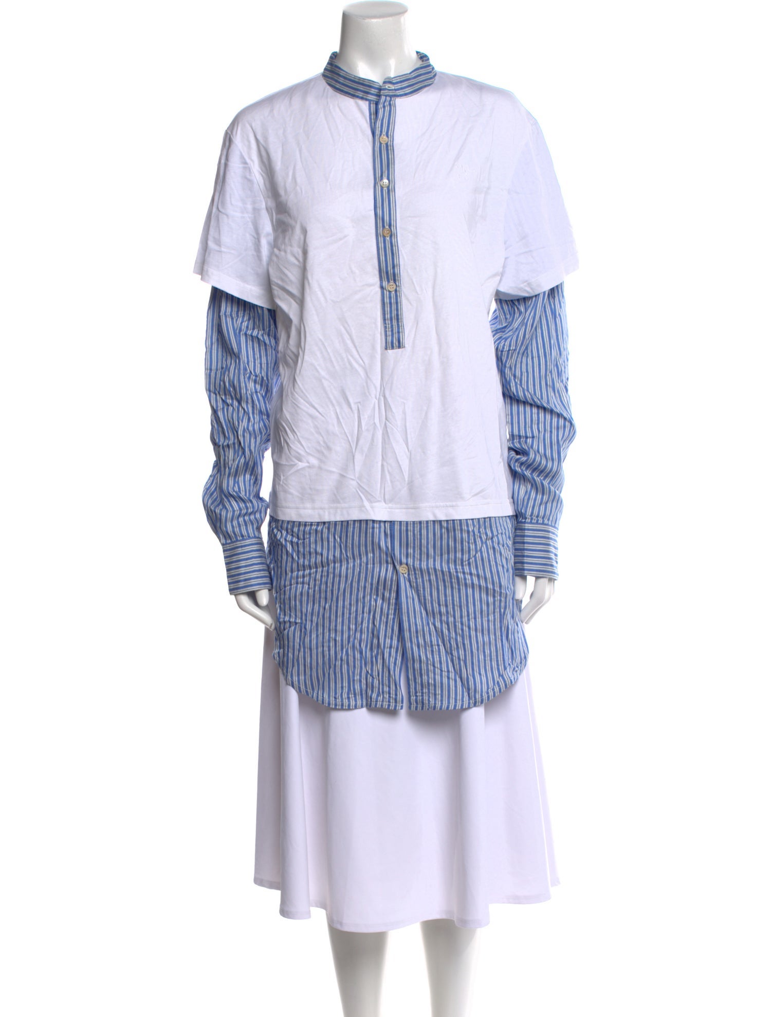 Wales Bonner Striped Mock Neck Tunic w/ Tags