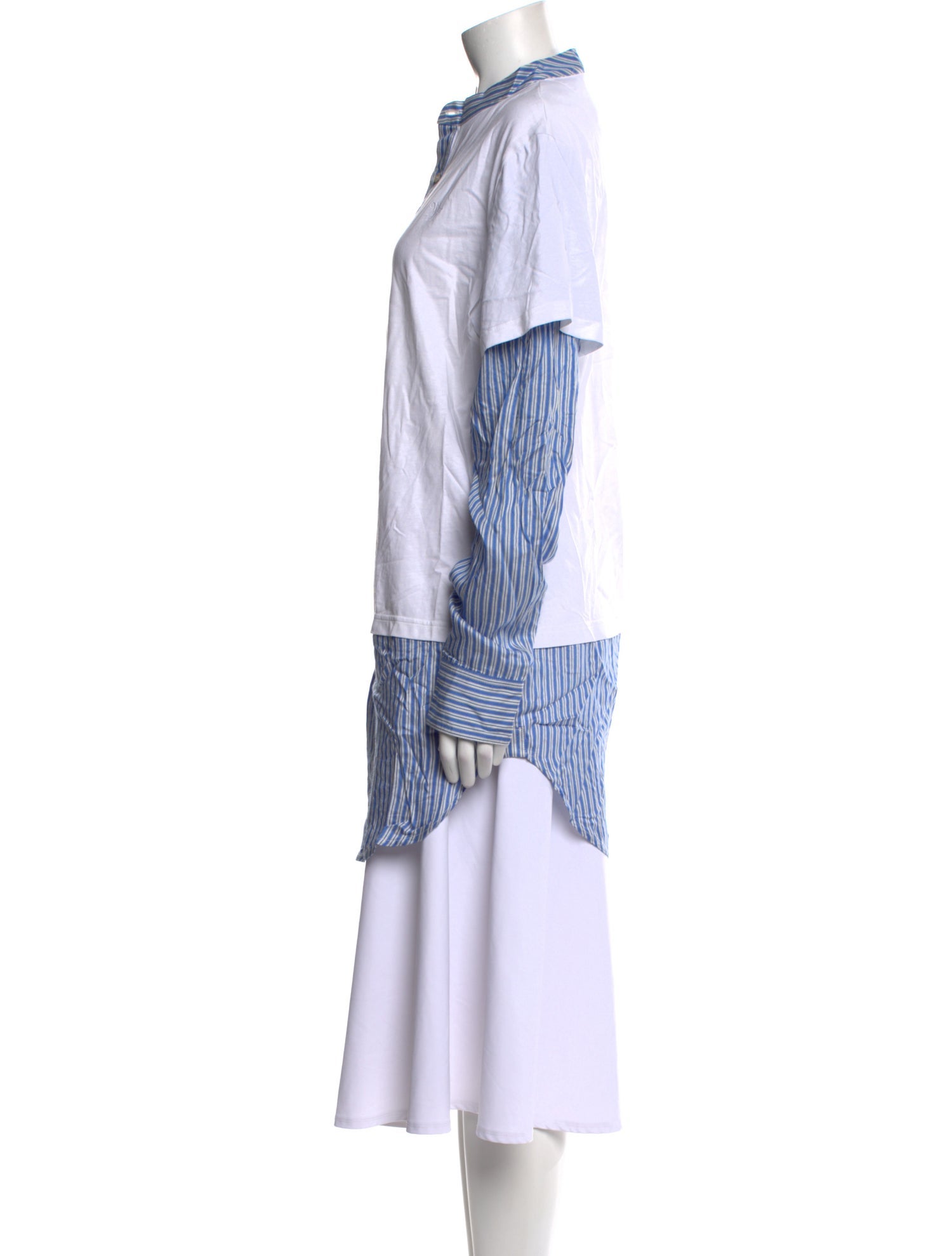 Wales Bonner Striped Mock Neck Tunic w/ Tags