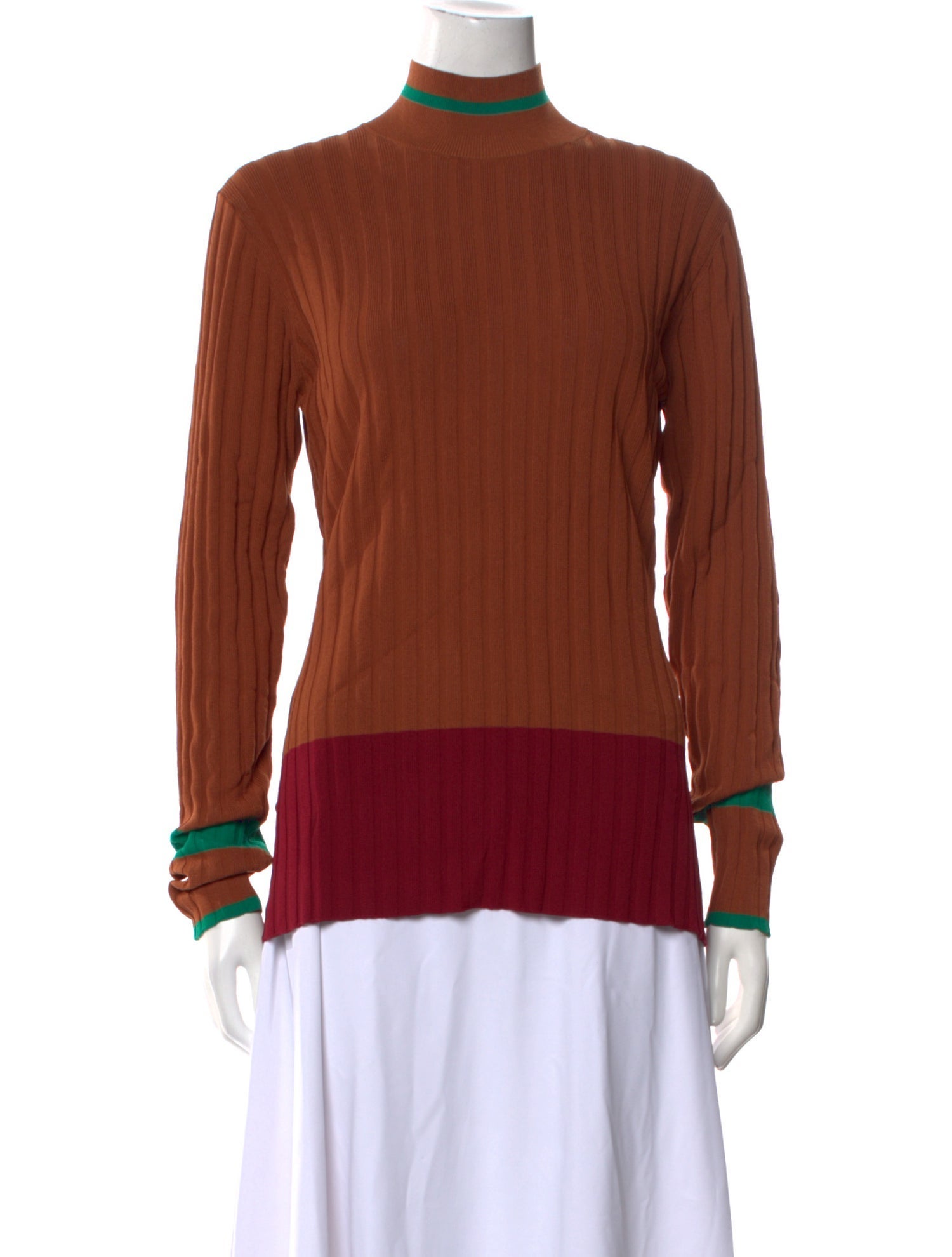 Wales Bonner Mock Neck Long Sleeve Top w/ Tags