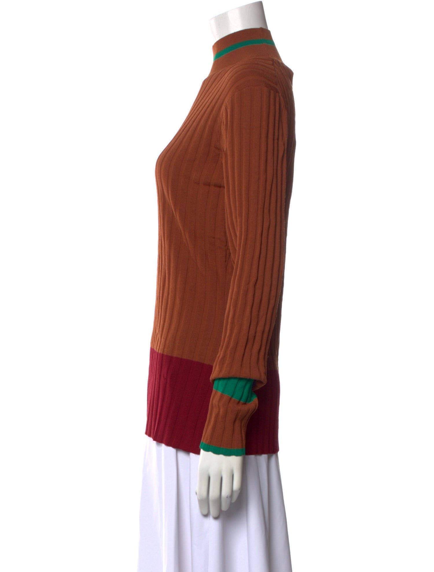 Wales Bonner Mock Neck Long Sleeve Top w/ Tags