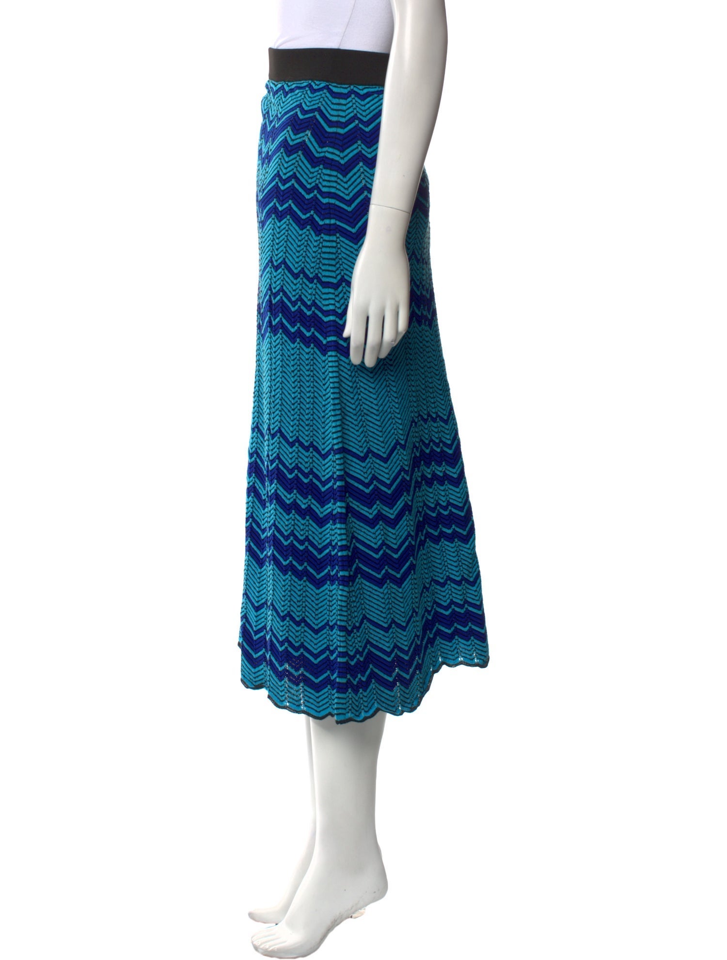 Wales Bonner Striped Midi Length Skirt w/ Tags