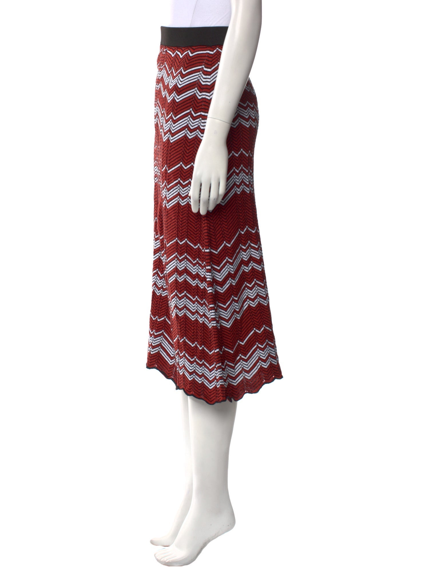 Wales Bonner Striped Midi Length Skirt w/ Tags