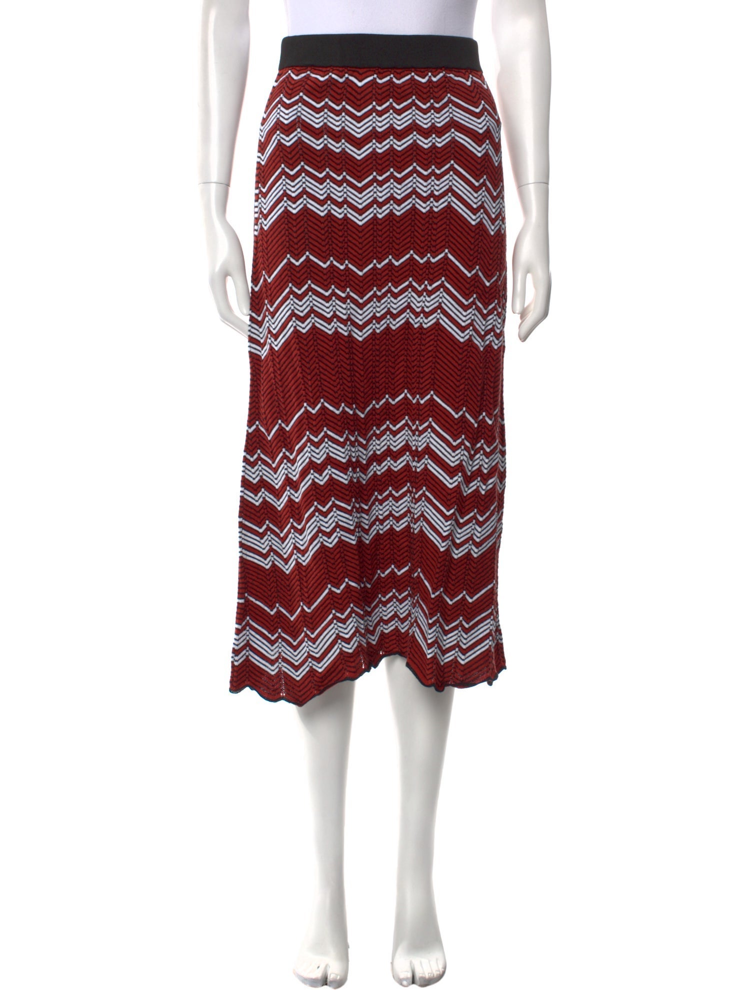 Wales Bonner Striped Midi Length Skirt w/ Tags