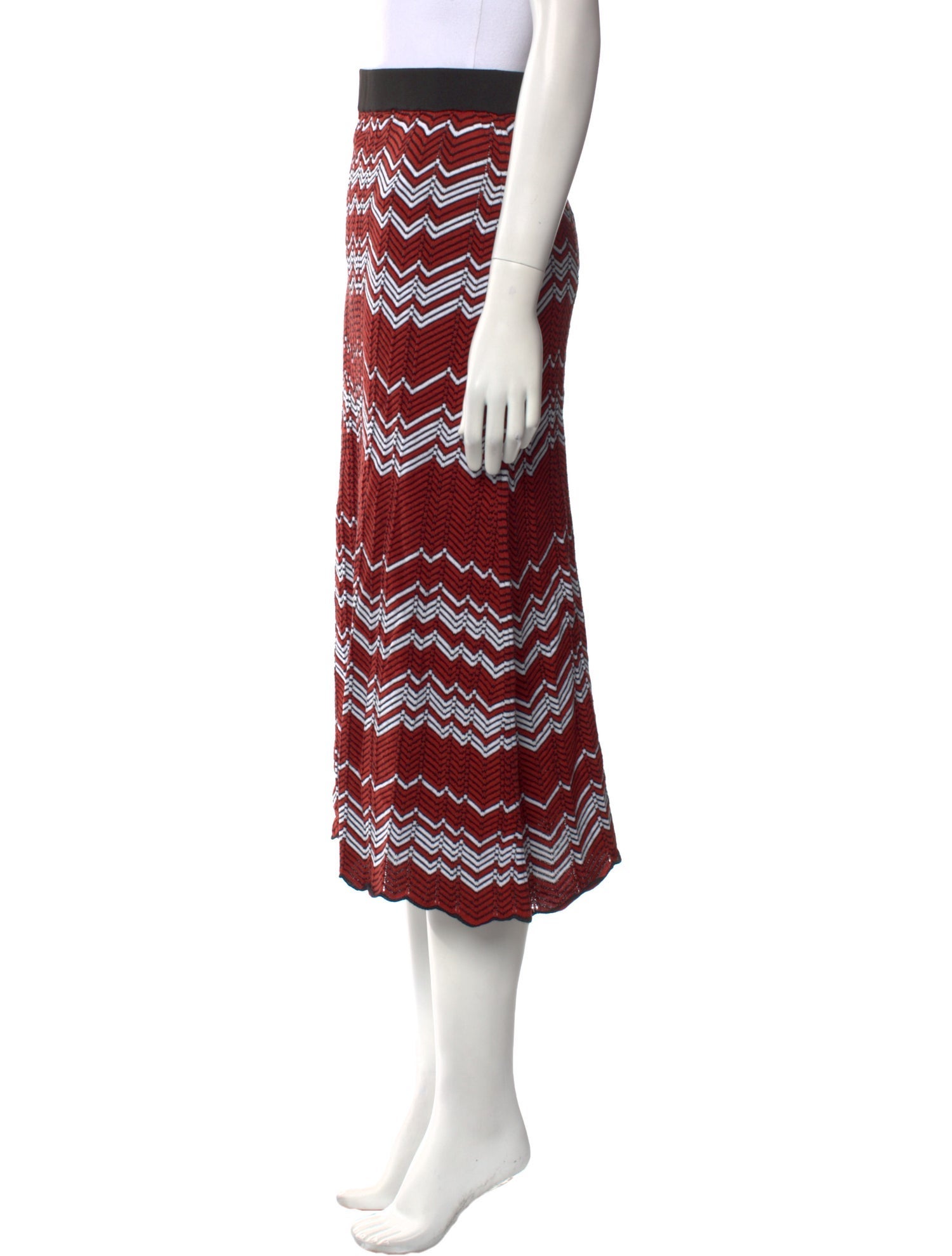 Wales Bonner Striped Midi Length Skirt w/ Tags