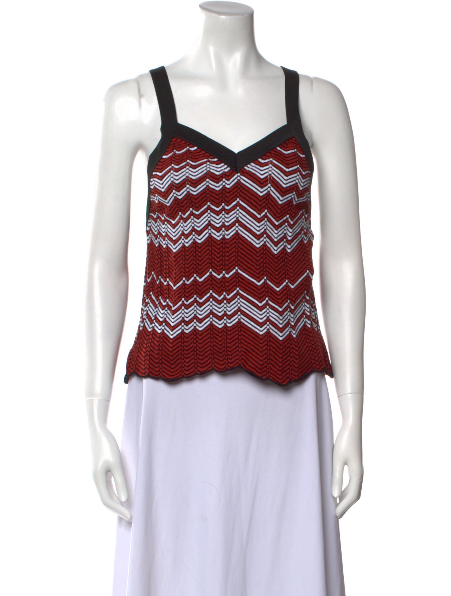 Wales Bonner Printed V-Neck Crop Top w/ Tags