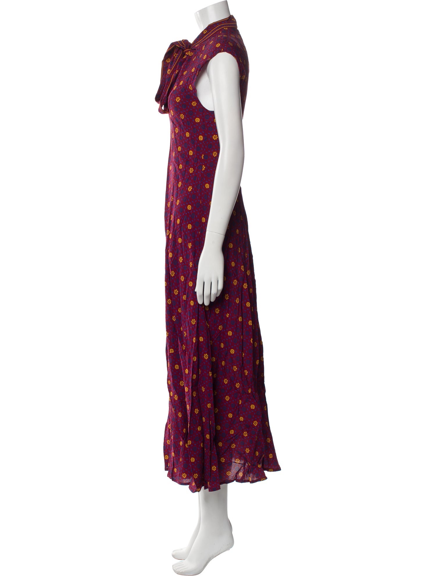 Wales Bonner Floral Print Long Dress w/ Tags