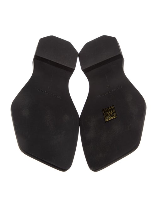 Wales Bonner Leather Animal Print Slides