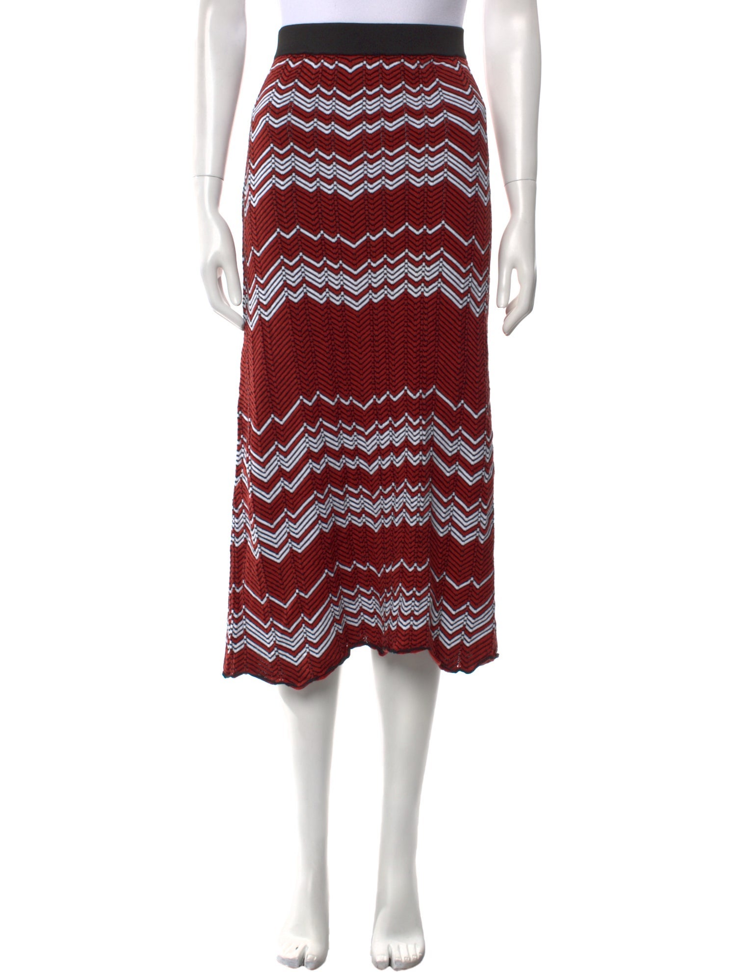 Wales Bonner Striped Midi Length Skirt w/ Tags