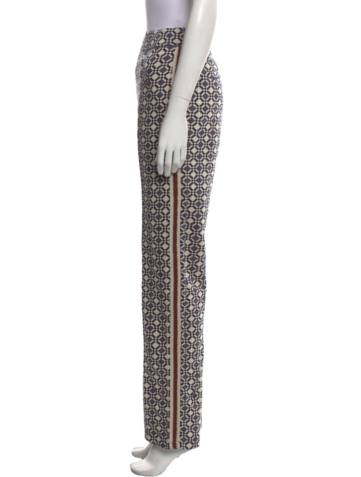 Wales Bonner Printed Straight Leg Pants w/ Tags