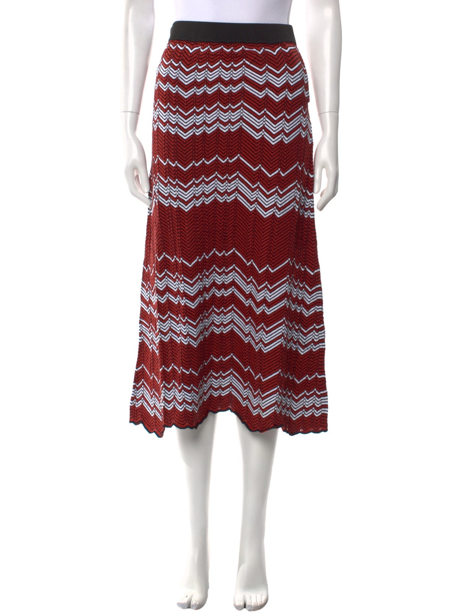 Wales Bonner Striped Midi Length Skirt w/ Tags