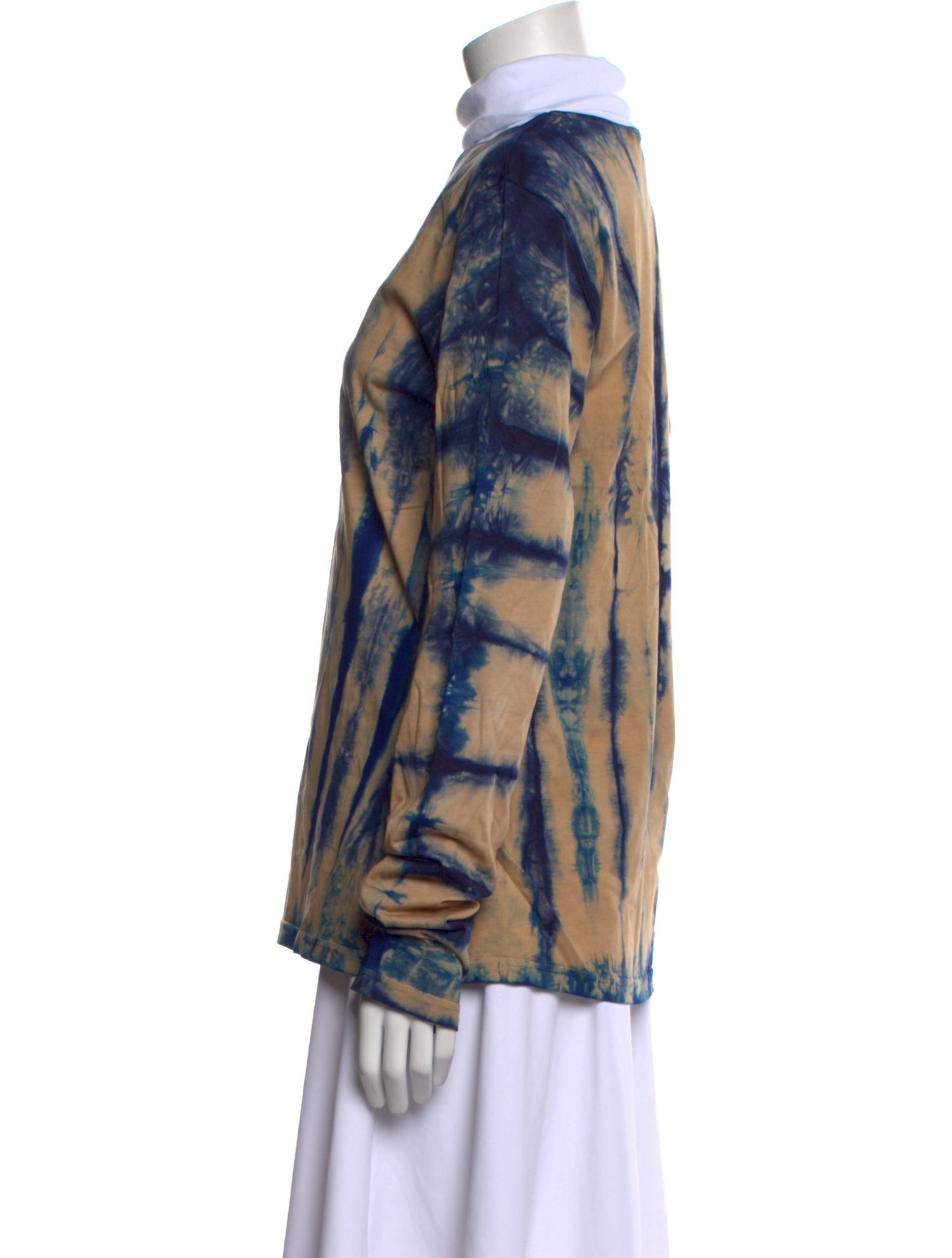 Wales Bonner Tie-Dye Print Turtleneck Blouse w/ Tags