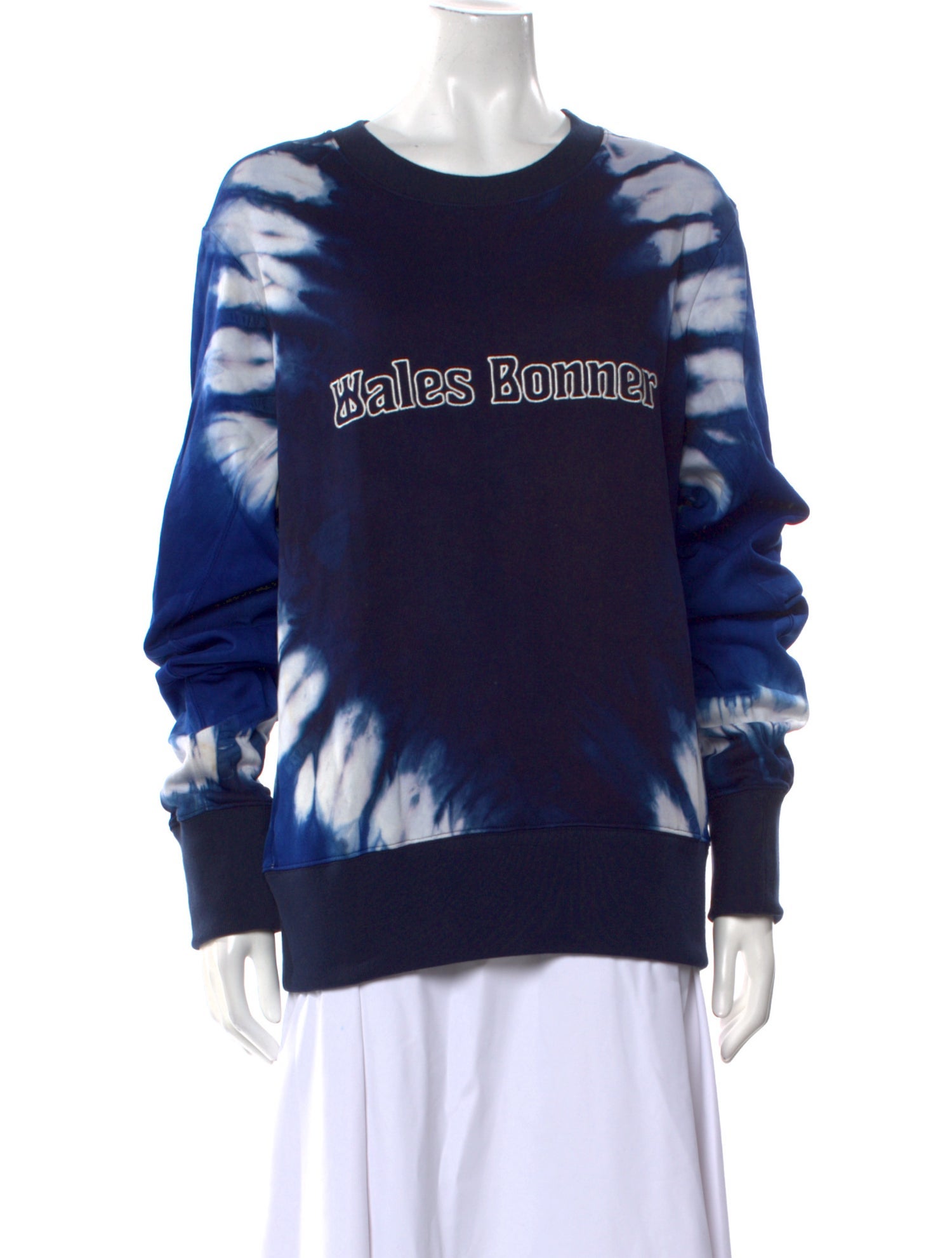 Wales Bonner Tie-Dye Print Crew Neck Sweatshirt w/ Tags