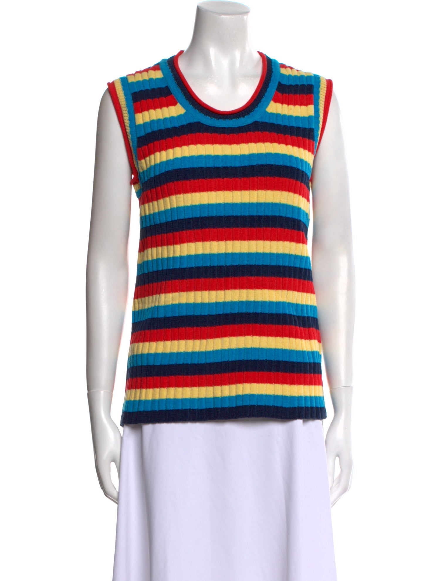 Wales Bonner Striped Scoop Neck Sweater w/ Tags