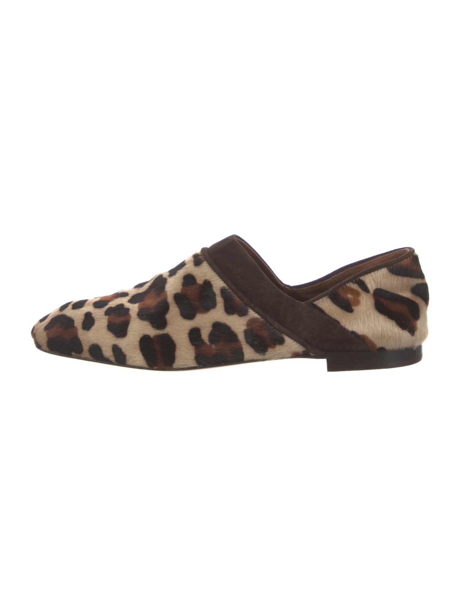 Wales Bonner Ponyhair Animal Print Loafers