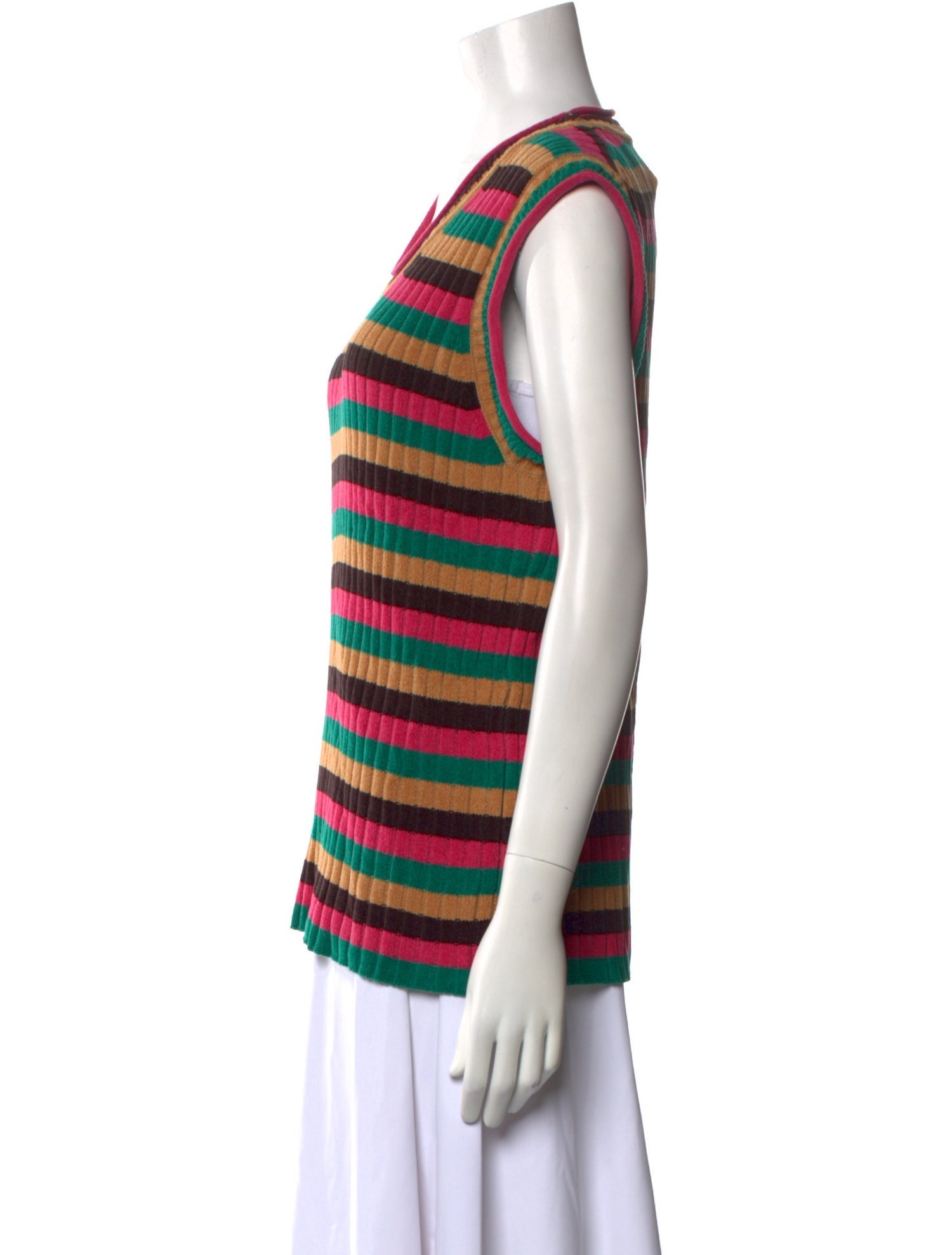 Wales Bonner Striped Scoop Neck Sweater w/ Tags