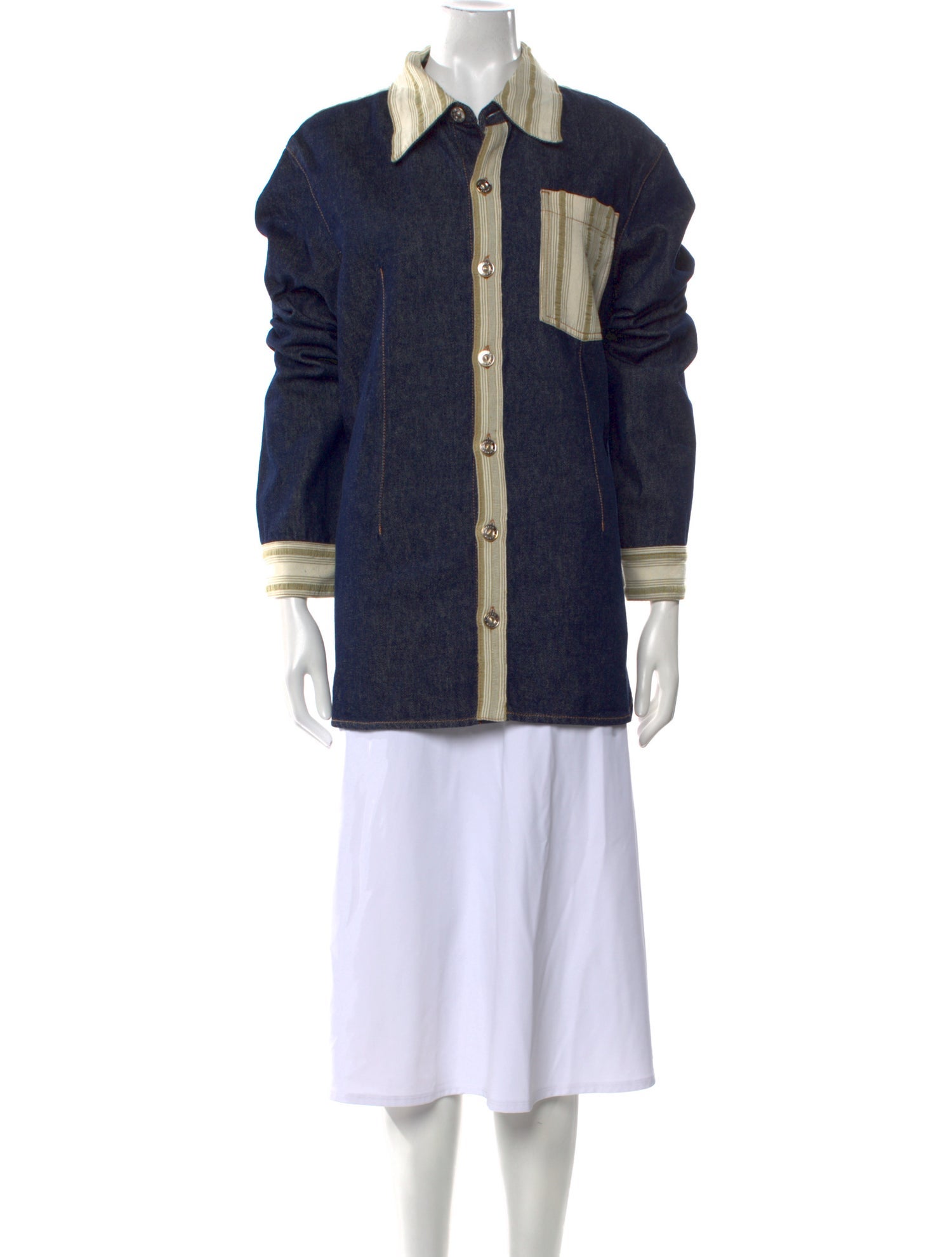 Wales Bonner Long Sleeve Button-Up Top