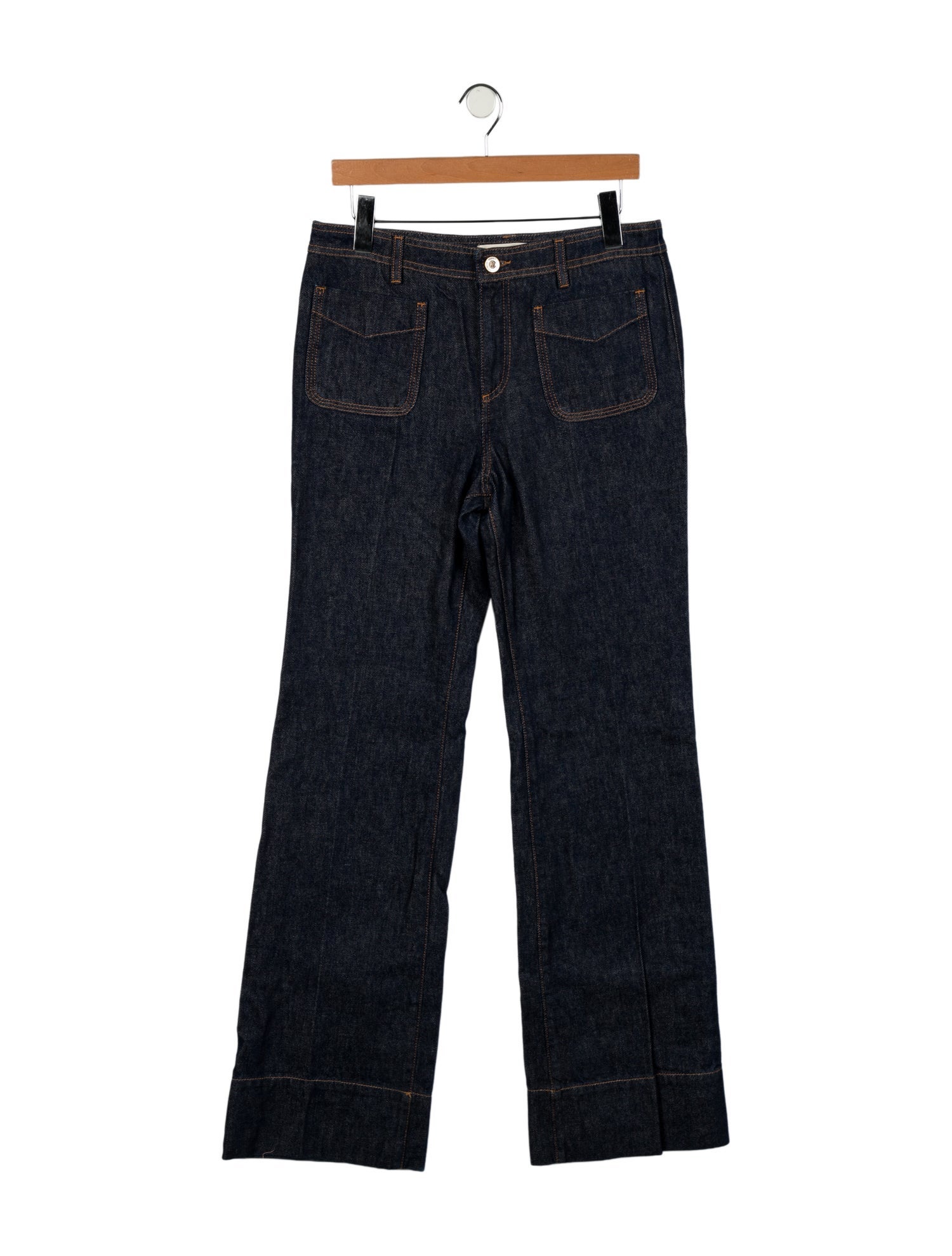 Wales Bonner High-Rise Wide Leg Jeans
