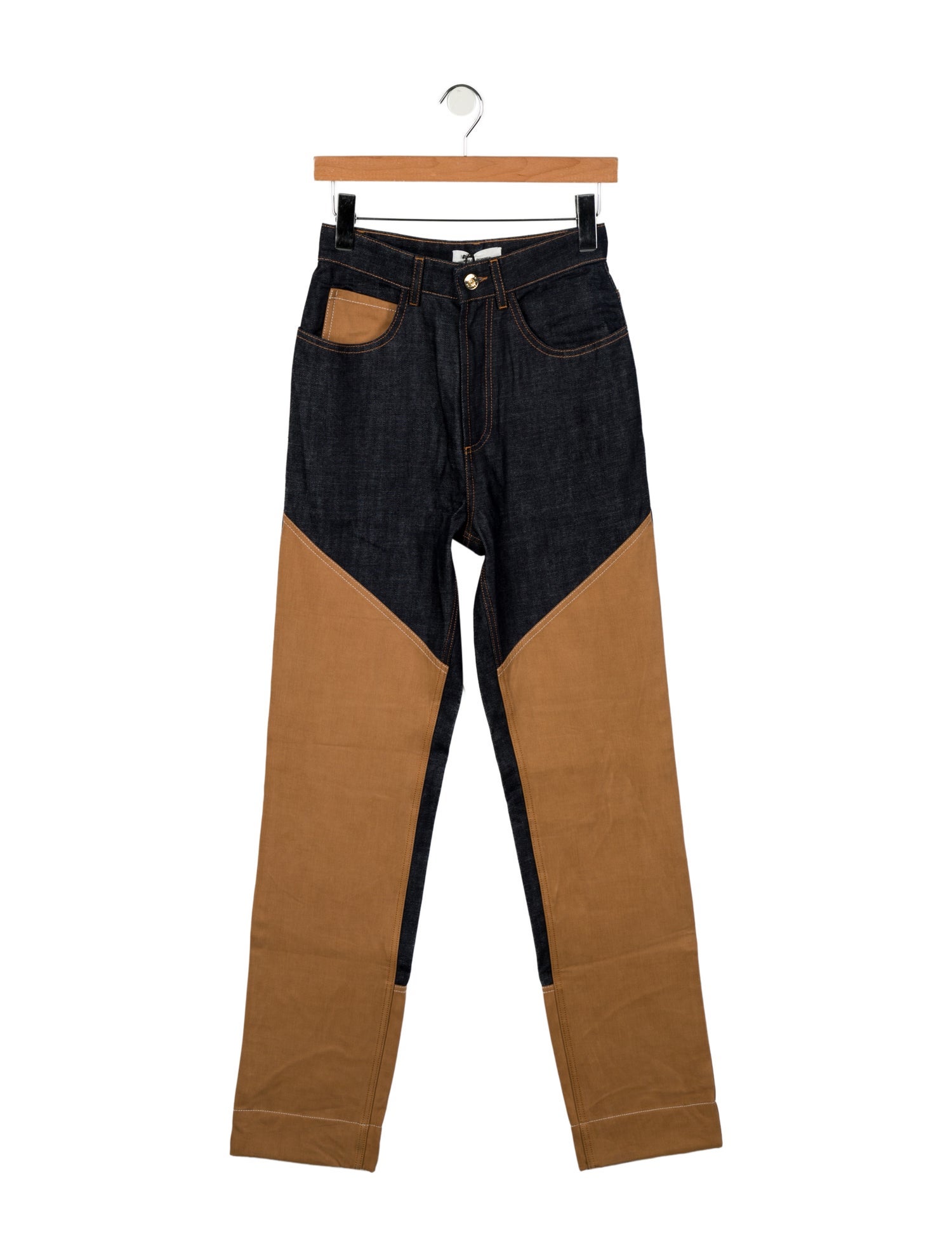 Wales Bonner High-Rise Straight Leg Jeans w/ Tags