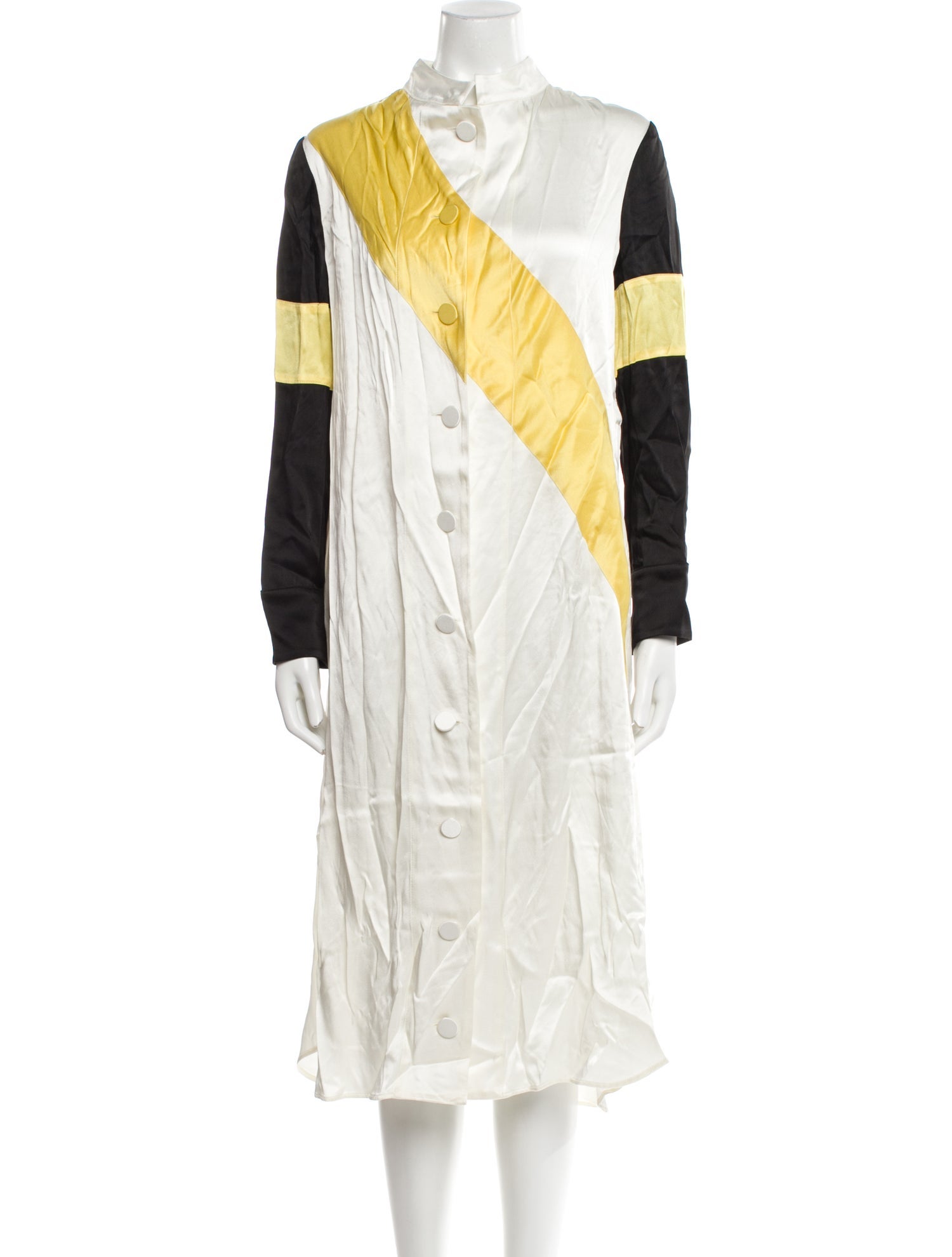 Wales Bonner Colorblock Pattern Midi Length Dress