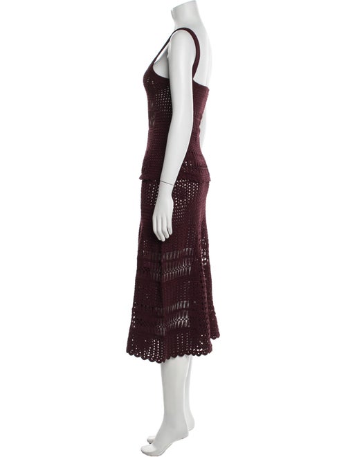 Wales Bonner Lace Pattern Crochet Trim Skirt Set