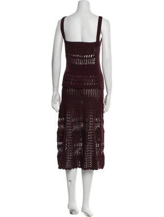 Wales Bonner Lace Pattern Crochet Trim Skirt Set