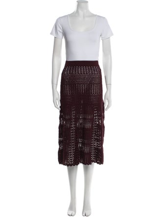 Wales Bonner Lace Pattern Crochet Trim Skirt Set