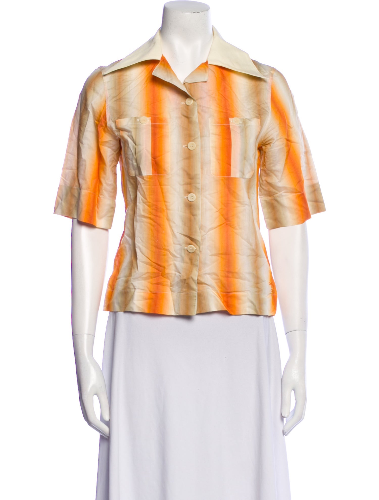 Wales Bonner Printed Short Sleeve Button-Up Top